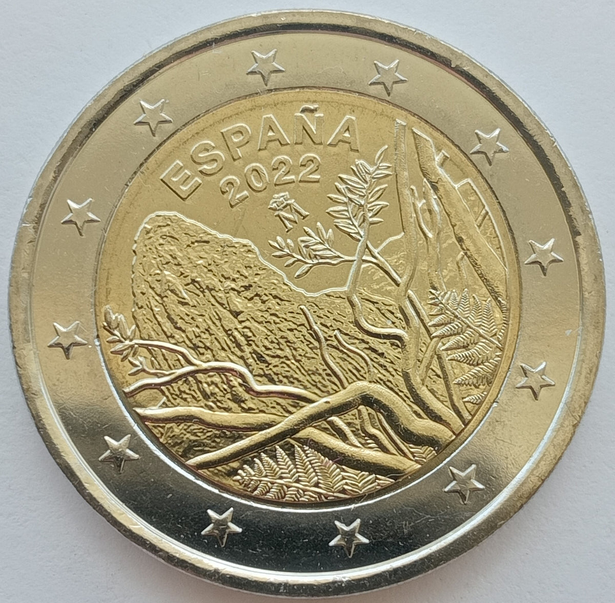 Hiszpania 2 euro 2022 UNESCO - Park Narodowy Garajonay