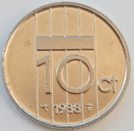 Holandia 10 Cent 1988