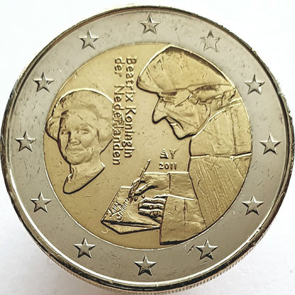 Holandia 2 euro 2011 Erazm z Rotterdamu