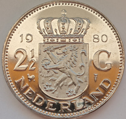 Holandia 2,5 Gulden 1980