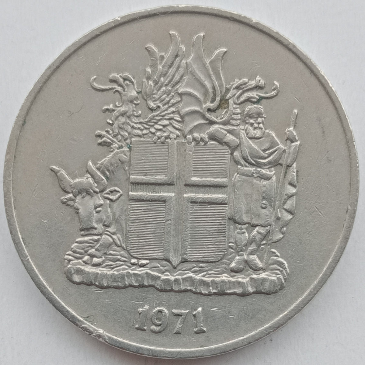 Islandia 10 Koron 1971 (herb)