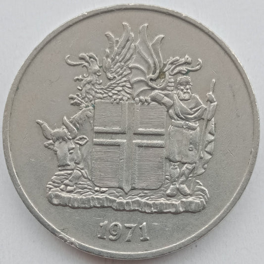 Islandia 10 Koron 1971 (herb)