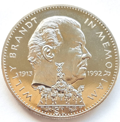 Liberia 1 Dolarów 1993 kanclerz Niemiec Zachodnich Willy Brandt