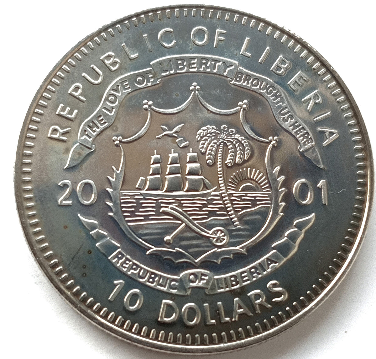 Liberia 10 Dolarów 2001 Hiszpańska Wojna Domowa