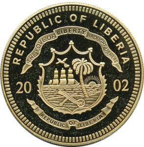Liberia 10 Dolarów 2002  ECU - FINLANDIA