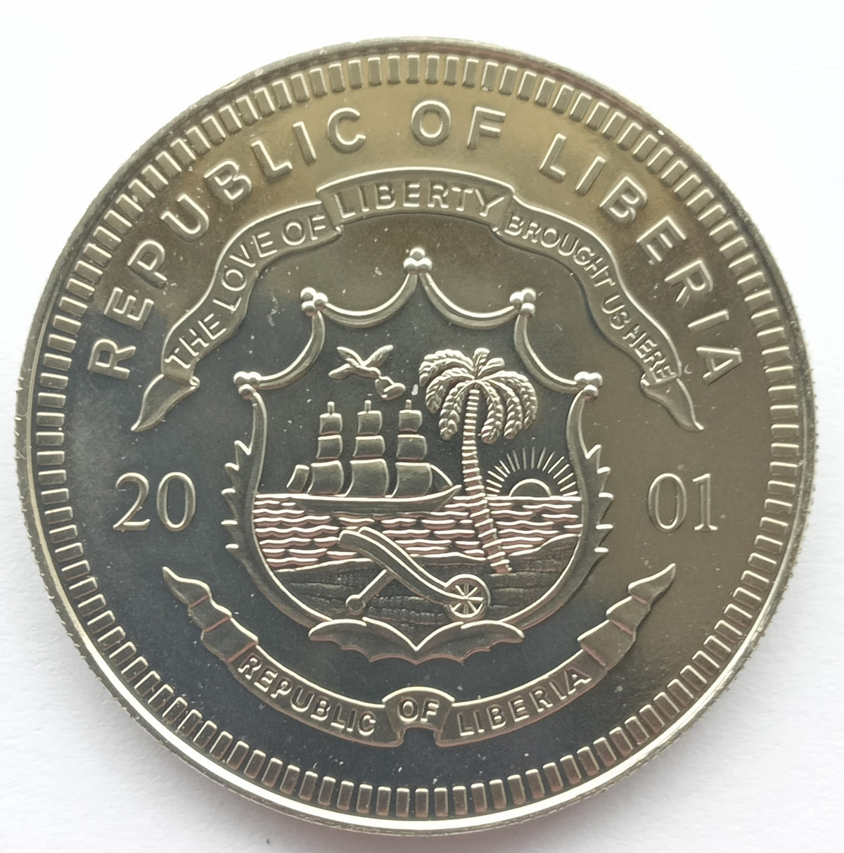 Liberia 5 Dolarów 2001