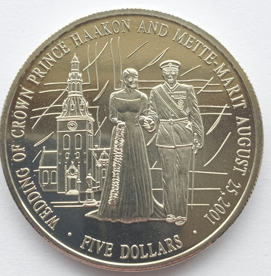 Liberia 5 Dolarów 2001