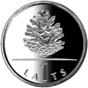 Łotwa 1 Łat 2006 Szyszka