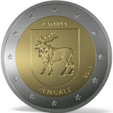 Łotwa 2 euro 2018 Semigalia