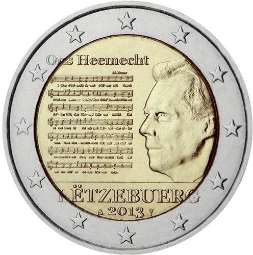 Luksemburg 2 euro 2013 Hymn narodowy Luksemburga