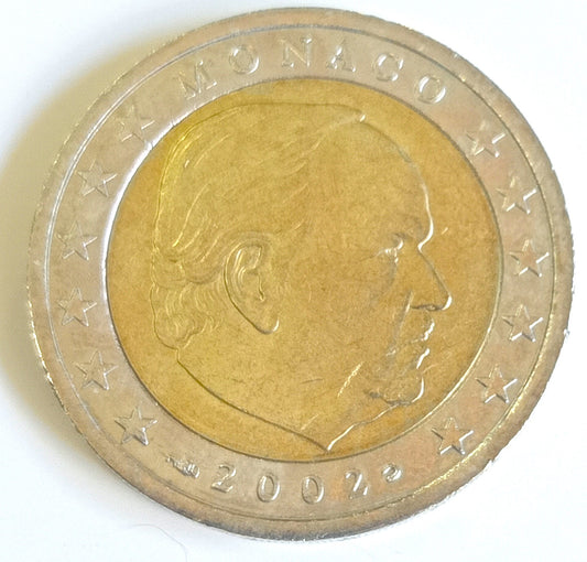 Monako 2 euro 2002 Książę Rainer III