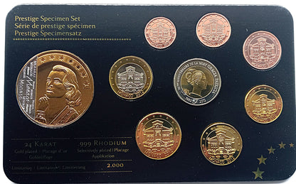 Monako zestaw euro i eurocent (wzór) 2012