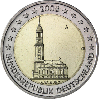 Niemcy 2 euro 2008 Hamburg