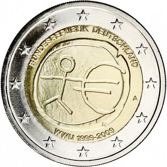 Niemcy 2 euro 2009 10-lecie wprowadzenia systemu euro (Niemcy)