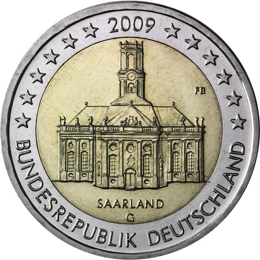 Niemcy 2 euro 2009 Saara