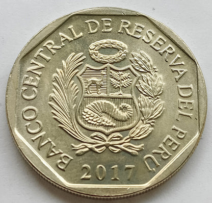 Peru 1 Sol 2017 Kondor wielki
