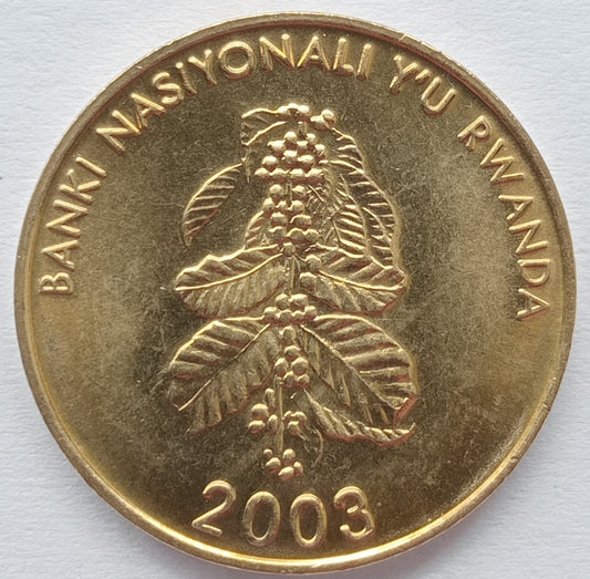 Rwanda 5 Franków 2003