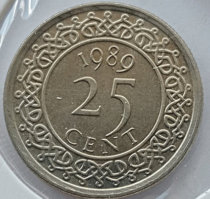 Surinam 25 Cent 1989