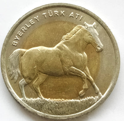 Turcja 1 Lira  2014 Byerley Turk