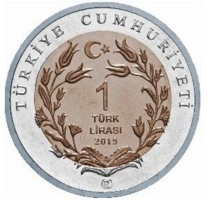 Turcja 1 Lira  2015 Koza angorska