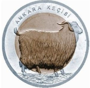 Turcja 1 Lira  2015 Koza angorska