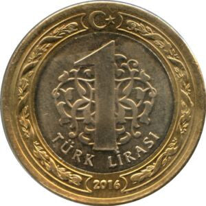 Turcja 1 Lira  2016