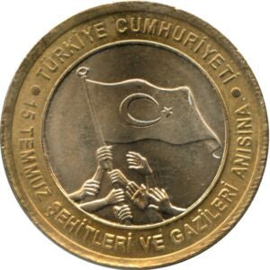Turcja 1 Lira  2016