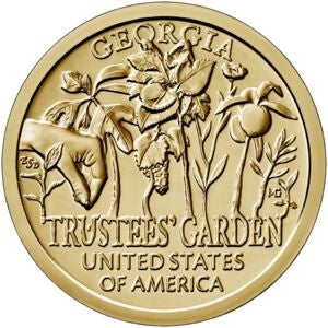 USA 1 Dolar 2019 Ogród Powierników - Gruzja