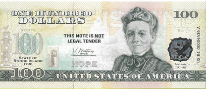 USA 100 Dolarów 2022 Rhode Island Commemorative Dollar