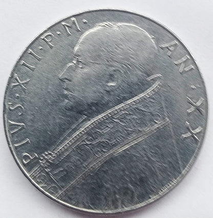 Watykan 100 Lirów 1958