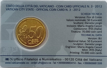 Watykan 50 Euro Cent 2012