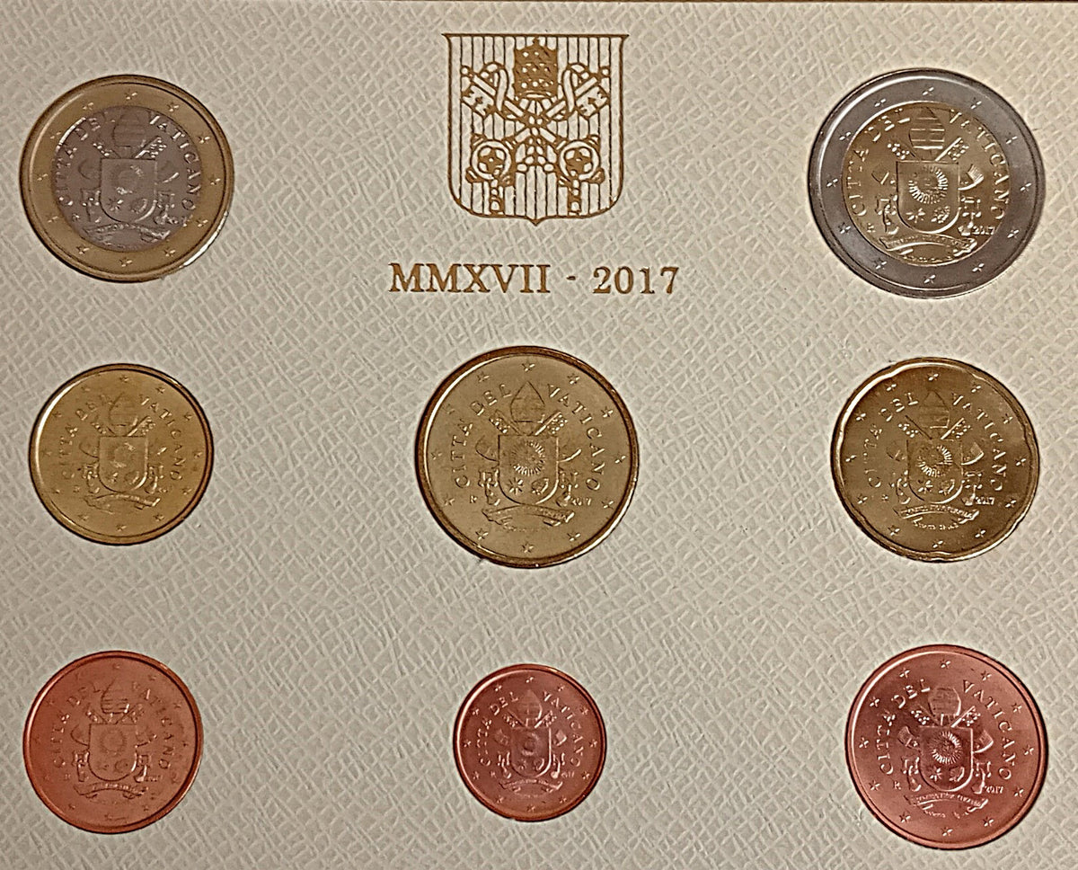 Watykan Różne euro zestaw menniczy 2017