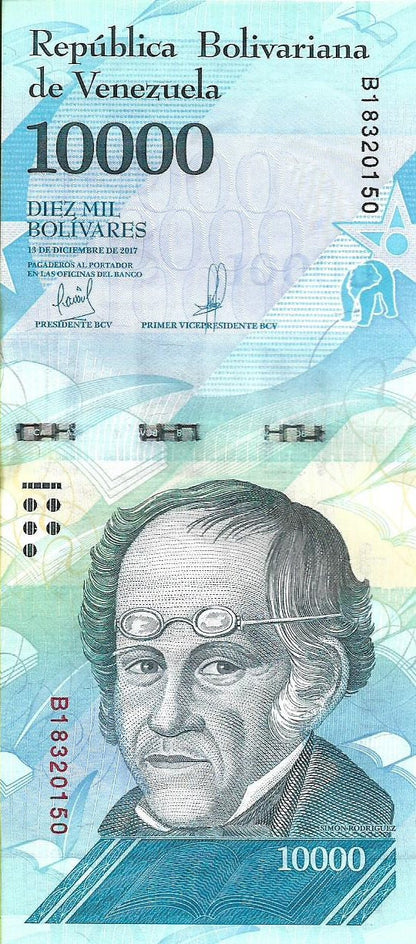Wenezuela 10 000 Bolivar 2017 - UNC