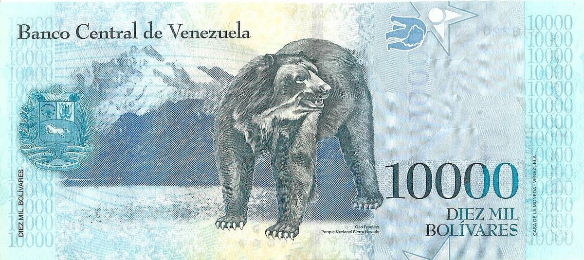 Wenezuela 10 000 Bolivar 2017 - UNC