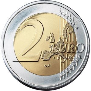 Włochy 2 euro 2002 Portret Dantego Alighieri autorstwa malarza Raphaela