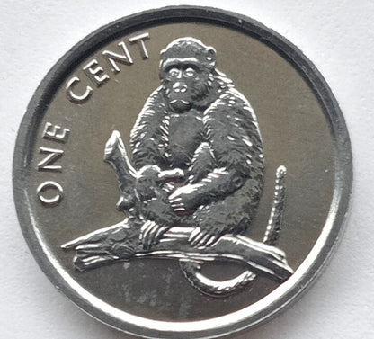 Wyspy Cooka 1 Cent 2003 (małpa)