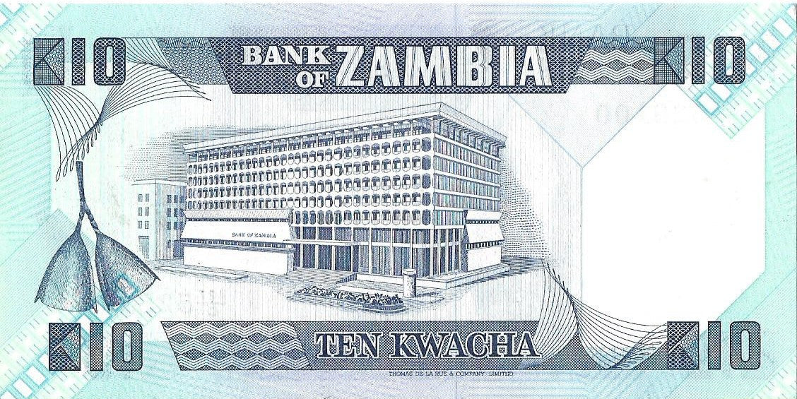 Zambia 10 Kwacha 1986 - UNC