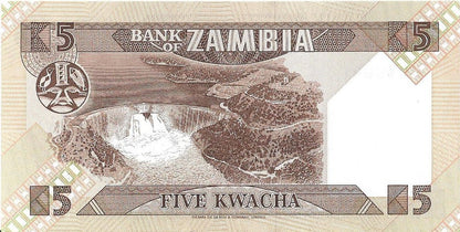 Zambia 5 Kwacha 1986 - UNC